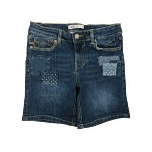 Vigoss Girls Patched Stretch Bermuda Denim Jean Shorts Youth Size 14